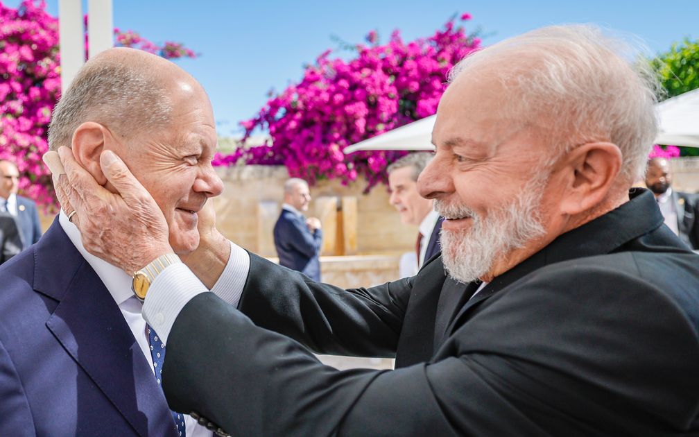 v.l.r. Olaf Scholz und Luiz Inácio Lula da Silva (2024)