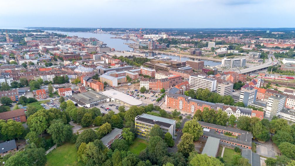 Blick über die Kieler Innenstadt (2019), Archivbild