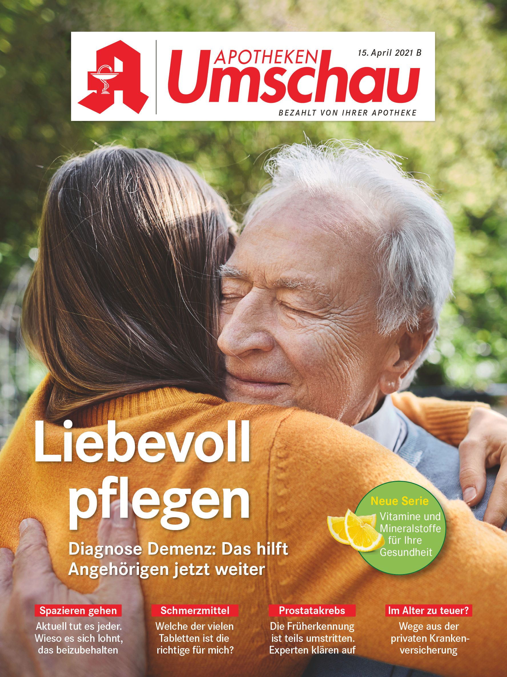 Titelbild Apotheken Umschau B April 2021 Bild: Wort & Bild Verlag ...