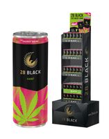 Ab Dezember 2019 zieht beim Energy Drink 28 BLACK eine neue Sorte ins Portfolio ein, bei der die Trendzutat Hanf im Mittelpunkt steht.Bild: "obs/CALIDRIS 28 Deutschland GmbH"