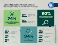 Die Infografik darf für redaktionelle Zwecke verwendet werden. Bitte erwähnen Sie die Quelle: Umweltzeichen Blauer Engel