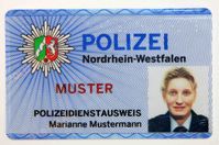 Foto Muster-Dienstausweis Polizei NRW