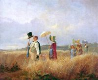 Carl Spitzweg: Der Sonntagsspaziergang (Symbolbild)