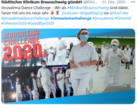 Bild: Twitter Jerusalema Challenge 2020 / Eigenes Werk