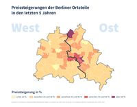 Preissteigerung der Berliner Ortsteile / Bild: "obs/Homeday GmbH"