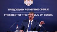 Aleksandar Vučić, Präsident Serbiens (2023) Bild: Gettyimages.ru / Anadolu Agency