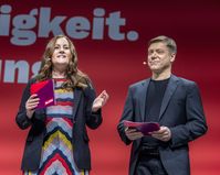 Partei­vorsitzende: Janine Wissler + Martin Schirdewan