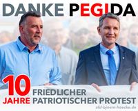 Bild: Screenshot Internetseite: "https://afd-bjoern-hoecke.de/2024/10/19/pegida-die-ziele-bleiben-aktuell/" / Eigenes Werk