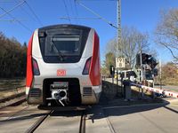 S-Bahn an der Unfallstelle