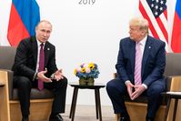 Putin and Trump at the G20 Osaka summit, June 2019, Archivbild