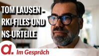 Bild: SS Video: "Im Gespräch: Tom Lausen (RKI-Protokolle und NS-Urteile)" (https://tube4.apolut.net/w/bLWwNYh36yqKFqqXMBtEmP) / Eigenes Werk