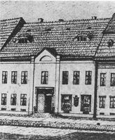Erste Geschäftsräume der Deutsche Bank in Berlin, im Erdgeschoss der Französischen Straße 21 (eröffnet am 9. April 1870)