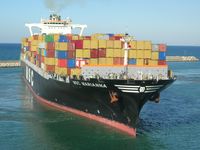 Containerschiff MSC Marianna im Hafen von Beirut (Symbolbild)