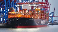 Hapag-Lloyd-Schiff der neuesten und größten Klasse im Hamburger Hafen (Symbolbild)