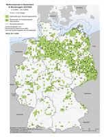 Trotz hoher Wolfsdichte in Niedersachsen, Brandenburg und Sachsen sind die Übergriffe auf Nutztiere zurückgegangen.