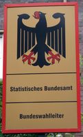 Behördenschild des Bundeswahlleiters und des Statistischen Bundesamtes