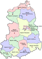 Bezirke der DDR und Ost-Berlin ab 1952