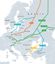 Grafik: Gaspipelines zwischen Russland und Europa Bild: Gettyimages.ru