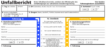 Europäischer Unfallbericht Bild: www ...